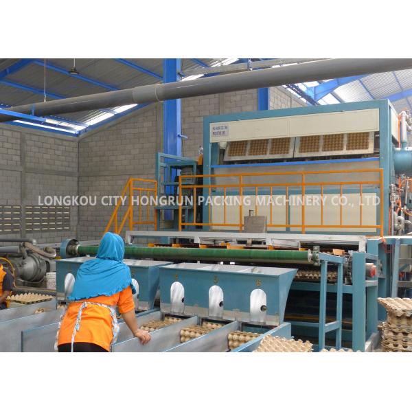 Automated 8 Faces Rotary Paper Egg Box Machine / Egg Tray Production Line