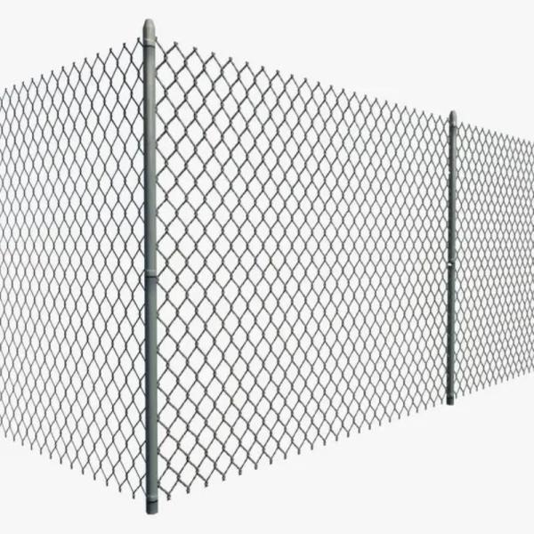 Quality 100ft Galvanized Chain Link Fence Cyclone Wire Mesh Fence Panel Chain Link Fence For Sport Game for sale