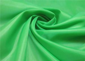 China 100% Polyester Taffeta Lining Fabric , Woven & Dyeing Green Taffeta Fabric on sale