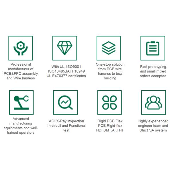 Flexible PCB Full Customed Flex Circuits High Frequency PCB Aluminum BT Hard Gold Plating UL Certification