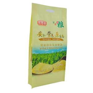 2.5KG Grain Packaging Bags Flat Bottom Side Gusset Bag Air Barrier