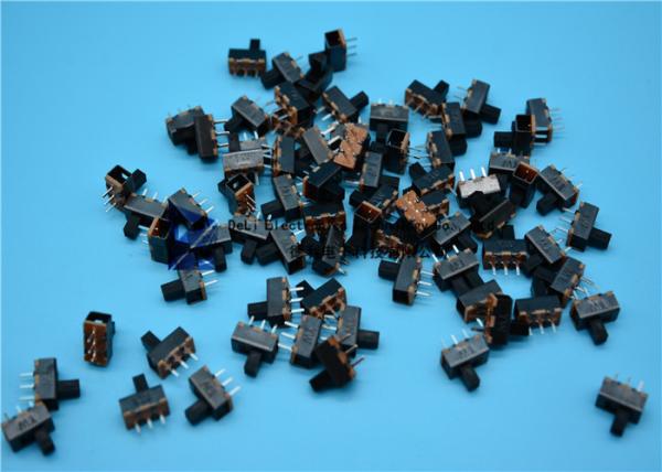 Quality SMD Mini 3 Position Push Button On Off Switch Slide Electrical 50000 Cycles for sale