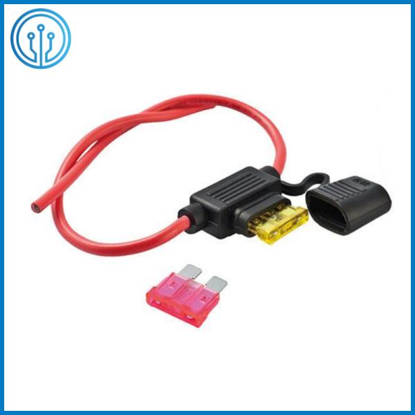 Quality 25A 32V 22AWG Cable PCB Mount Fuse Holder Mini Car Micro 2 Inline Fuse Block for sale