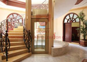 High Safety Residential Home Elevator 0.4m/S Speed For Apartment 12 Months Warranty