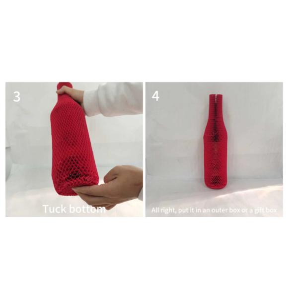 Degradable Honeycomb Kraft Wrapping Paper Sleeve For Cushioning Bottle Packing Material