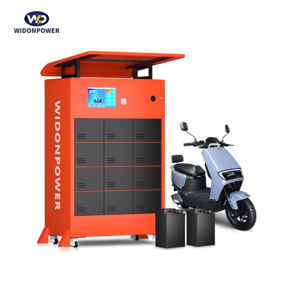High Capacity Battery Swapping Station with QR Code Operation and Smart Card