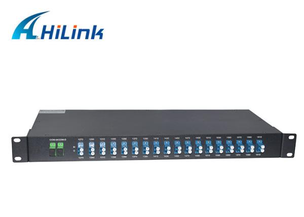 18 Channels CWDM Mux Demux Module LC/UPC Connectors COM Ports With SC/APC 1U