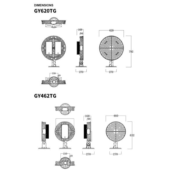 aluminum led sport ground flood light 1200w led tennis court lighting for high pole high mast lights