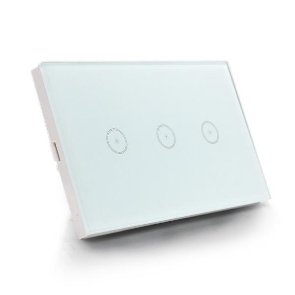 Quality Type 120 US Standard Wifi Touch Switch 3 Gang With Timing Schedule for sale