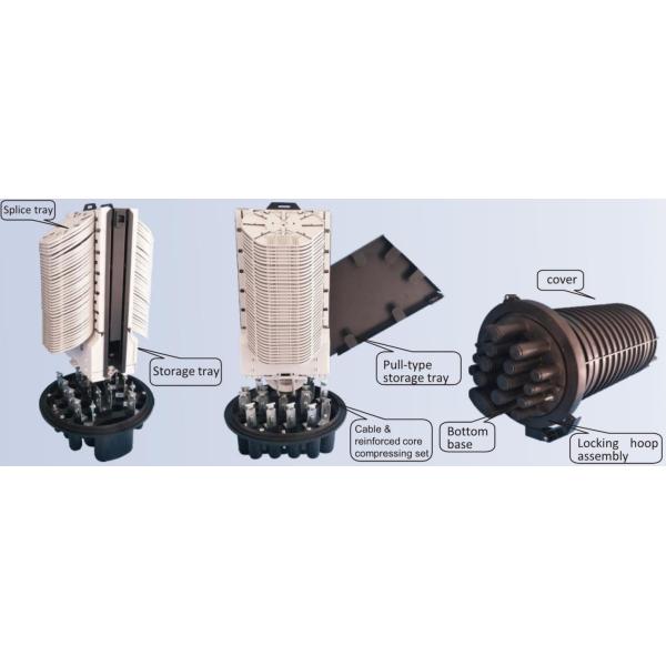 FTTB Dome 576core Optical Fiber Junction Box 72 tray