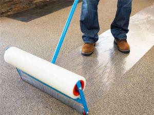 Buy cheap Damp Proof 70mic 500ft Clear Carpet Protector Film Pet Friendly Area Damage Free product