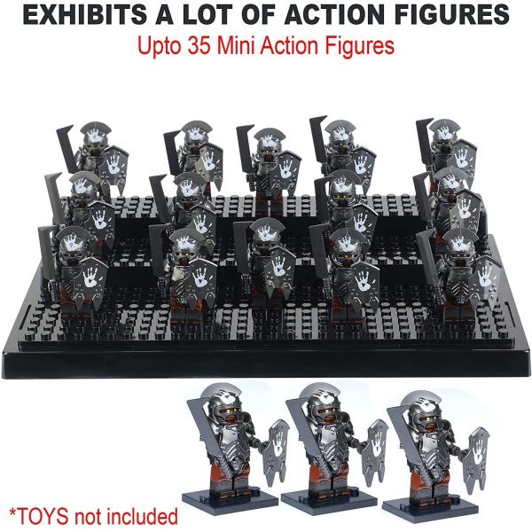 Lockable Clear Figure Display Case 3-Step Lego Mini Character Collectors Can Stack Clear Storage