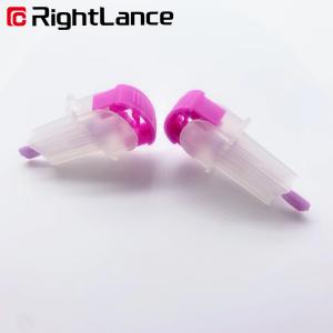 30g 1.5mm Glucose Meter Parts Single Use Lancets Disposable Purple Transparent