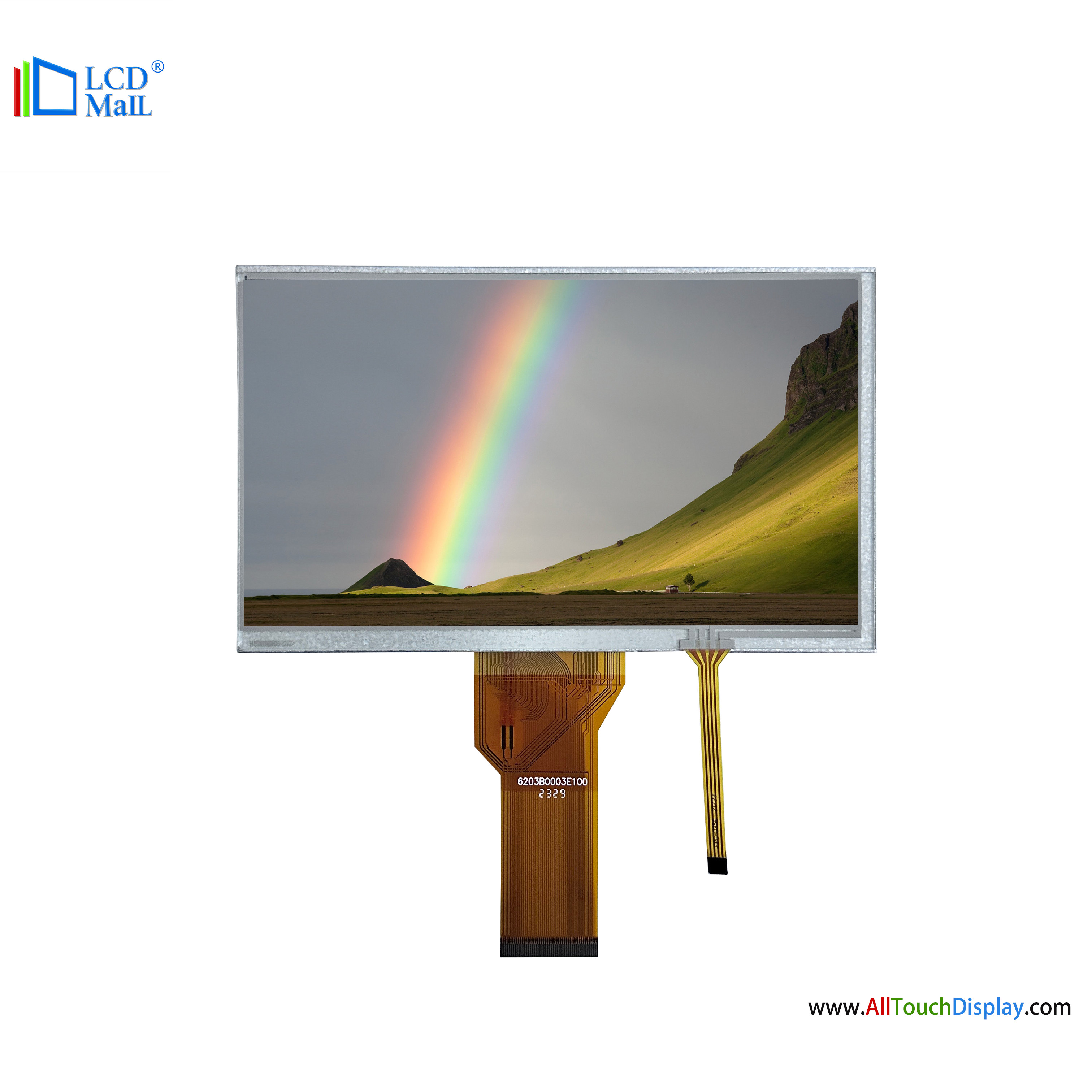 40 Pin lcd screen TFT LCD Display RTP 7 Inch LCD Module High Brightness 280cd/m2