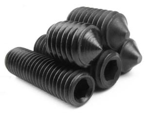 China Stainless Steel Hexagon Socket Set Screw M6x12 Size With Cone Point ISO4027 on sale