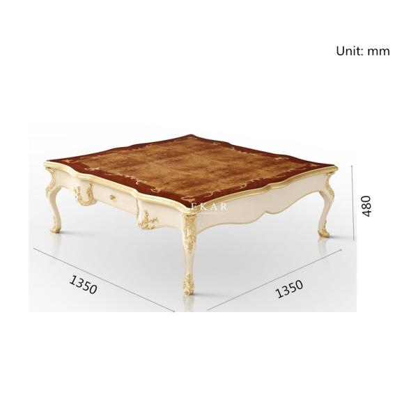 Living room french provincial coffee table / carved coffee table