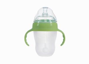 150ml/250ml Capacity Silicone Baby Bottles Color Customized OEM / ODM Available