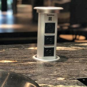 Countertop Waterproof USB Socket Smart Pop - Up Power Socket With CE RoHS Certificate