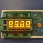 4 Digit 0.4" 20mA 595nm 20mcd 7 Segment Digital Display