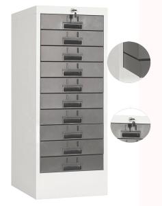 RAL Color Assembled Small 10 Drawer Filing Cabinet