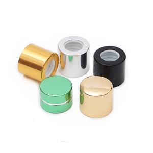 China 12mm Customized Aluminum Plastic Bottles Caps Sleeve SGS For Essential Oil on sale