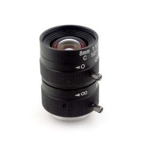 3.0 Megapixel Machine Vision Lens 1/2 Manual Fixed 8mm Focal Length High Resolution