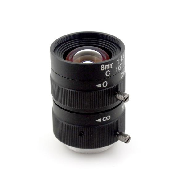 Quality 8mm 1/2" Manual Fixed 3.0MP Machine Vision Lens for sale