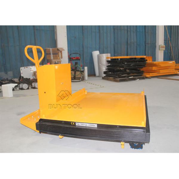 2000lbs 1 Ton Battery Powered Mobile Lift Tables Cart Hydraulic 1400x1000mm