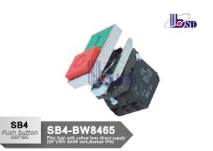 Buy cheap Industrial Red Green Push Button Switch SB4 Series / Press Button Switch product