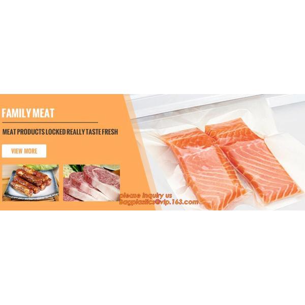 Disposable Transparent Vacuum Sealer Food Storage Plastic Packaging Roll Bag for Food Sealed, Textured Food Freshness St