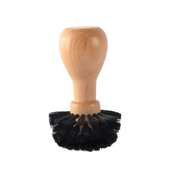 Quality Wooden Handle Coffee Household Cleaning Brush 9.4x5.8cm for sale