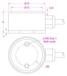 Miniature Compression Force Sensor 10N Force Transducer 20N Pressure Load Cell