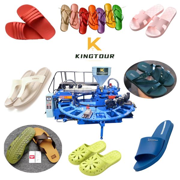 18500W PVC Slipper Making Machine 130 - 180 Pairs/hour Shoes Making Machines