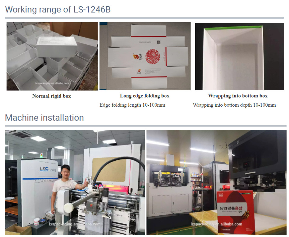 Automatic Rigid Box Making Machine For Hinge Boxes Maker