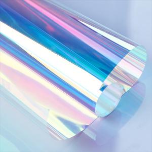 China Anti Scratch Cold Laminating Film Colorful 50mic Dichroic Glass Film on sale