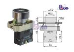 LAY5（XB2）-BP3351 black color spring return flat button push button swithes