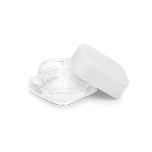 Quality Clear Child Proof Container  5ml Square Child Resistant Glass Jar for sale