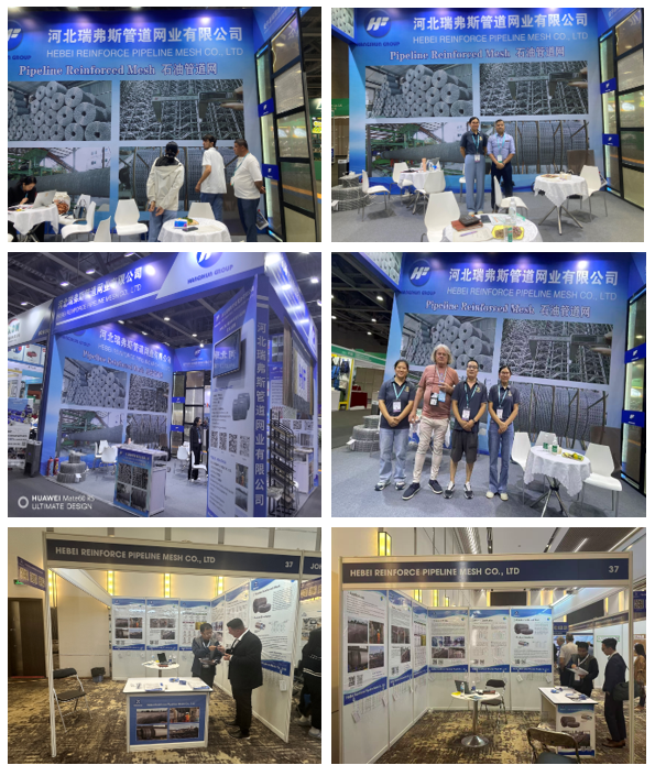 Durability Galvanized Wire Pipeline Reinforced Mesh RFSM-N Six Lines