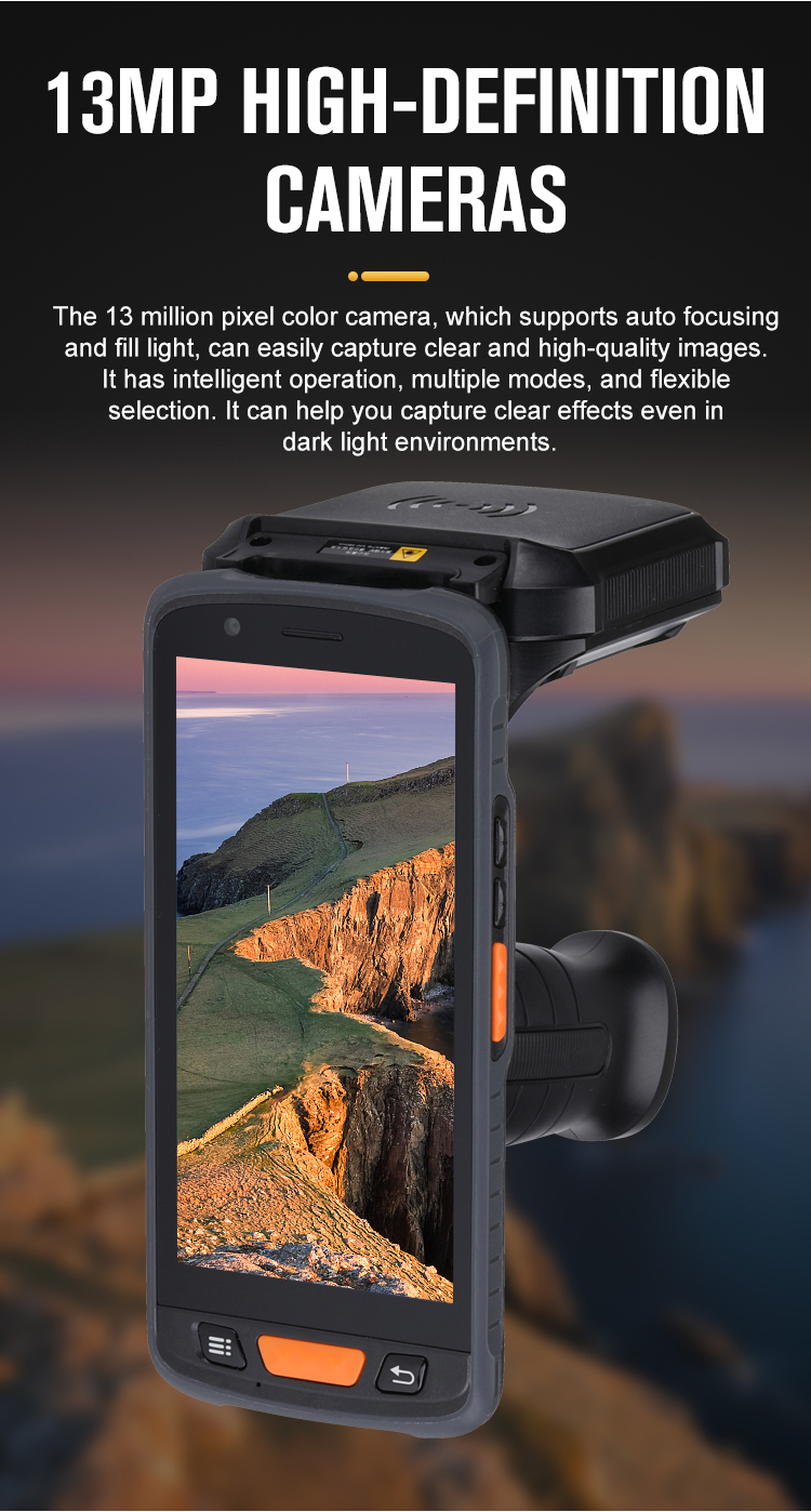 Android 11 Barcode Scanner 1D 2D PDA Handheld Terminal Long Range UHF Rfid Reader