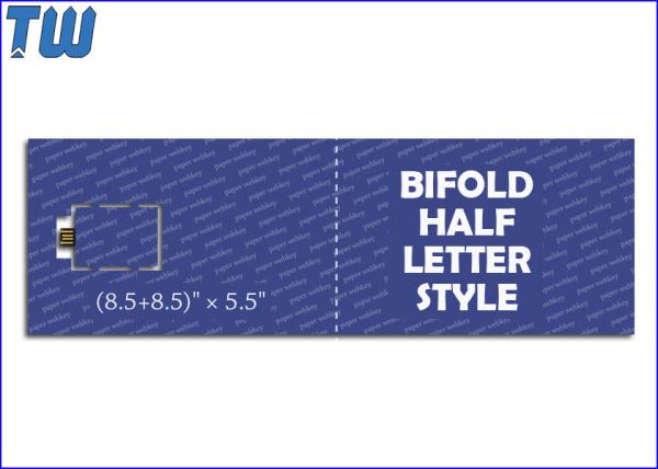 Quality Promotional Folding Paper Greeting Card USB Webkey Custom Shape for sale