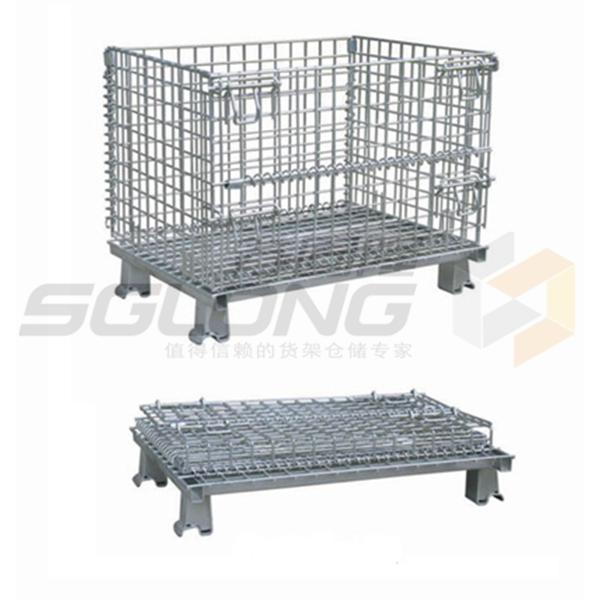 wire container, wire cage, collapse wire cage , collapse wire container , storage wire cage, logistic wire container