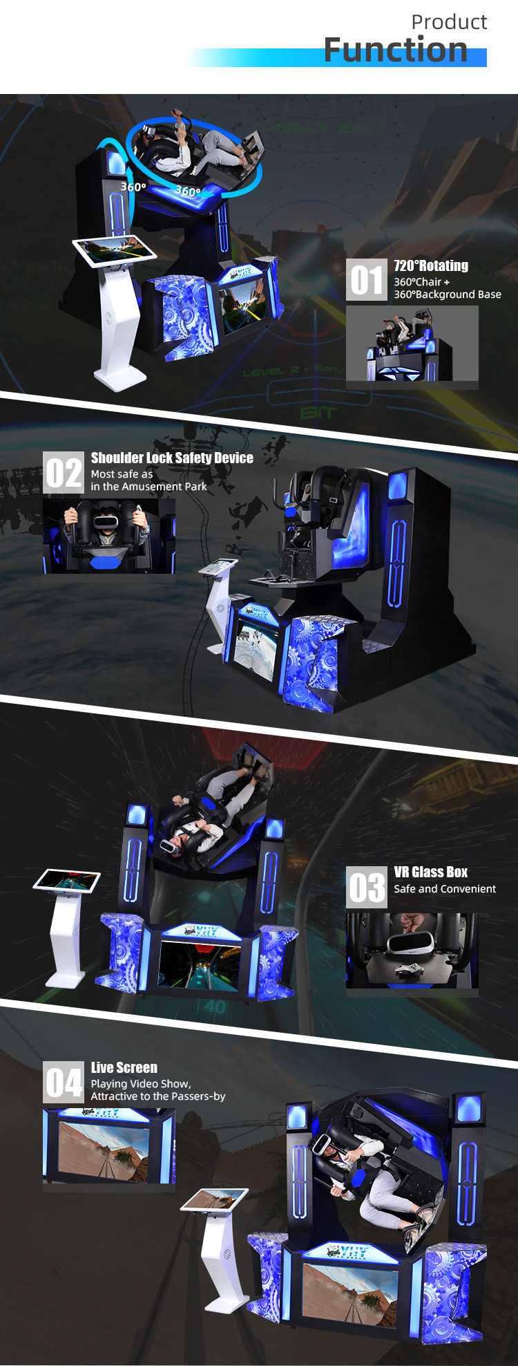Single Player VR 360 Simulator Terminator Virtual Reality Simulator Games