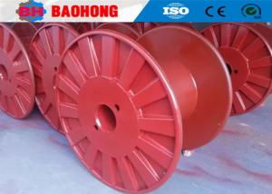 Industrial Steel Cable Reel , Cable Spool Reel With Single Wall Rimmed Flange