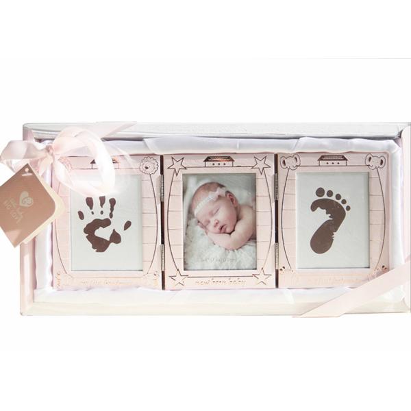 Personalized Baby Hand And Footprint Photo Frame Keepsake Box Decoration