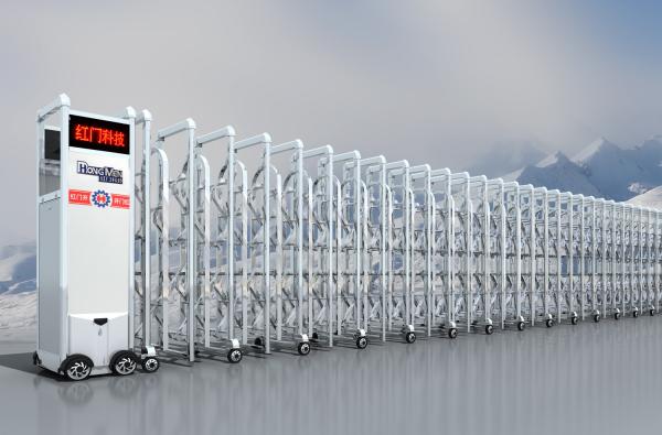 Quality Wireless Electric Retractable Gate , Intelligent SS304 Automatic Folding Gate for sale
