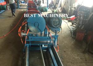 China Flat Oval Pipe / Tube Making Custom Roll Forming Machine Ellipse Shape Steel on sale