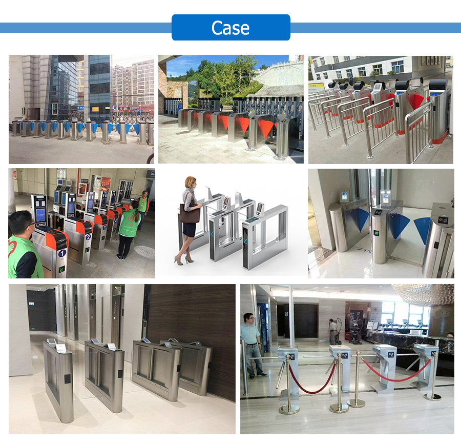 Security Access control pedestrian security swing arm turnstile