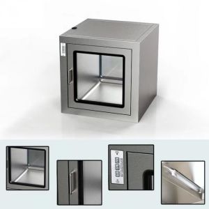 Custom Dimensions Cleanroom Transfer Window Multi Function Stainless Steel Pass
