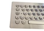 Italian Ergonomics Panel Mount Keyboard 66 Keys Built In Touchpad For PC