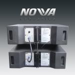 Three Way Dual 10 Inch Compact Line Array Speaker With Neodymium Drivers